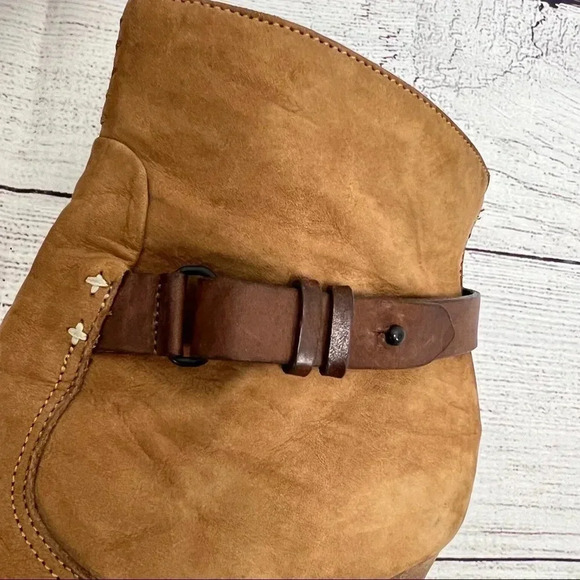 Rag and Bone Leather Suede Ankle Chelsea Boots Cognac Brown Heel Western 9.5 US - Picture 7 of 13